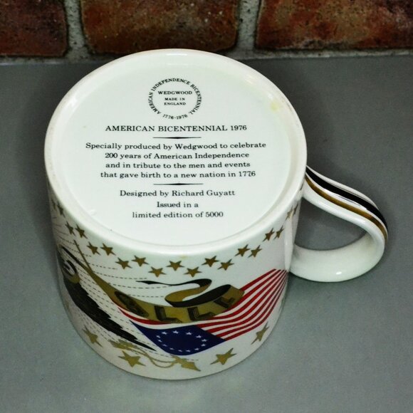 Wedgewood Bicentennial Mug Original Box Vintage America Celebration Decorative - Picture 6 of 11